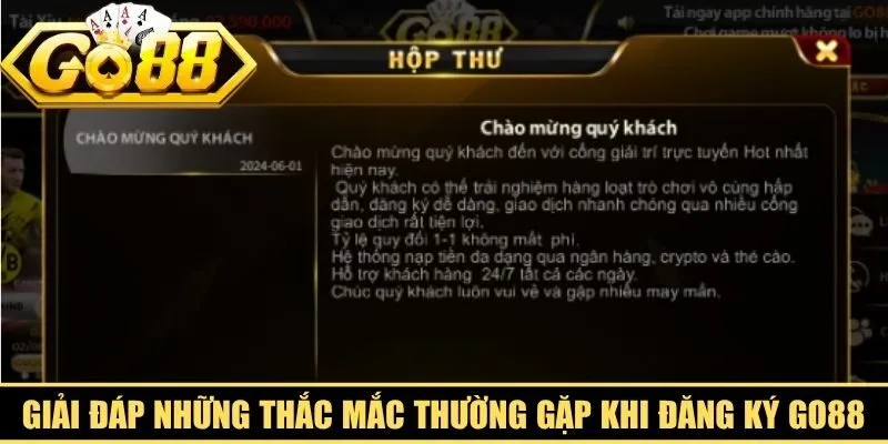 Giải đáp những thắc mắc thường gặp khi đăng ký Go88