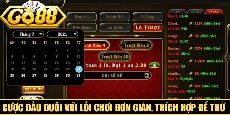Cược đầu đuôi với lối chơi đơn giản, thích hợp để thử vận may