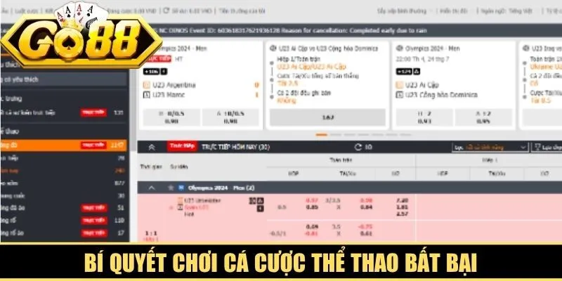 Bí quyết chơi cá cược thể thao bất bại, mang về nhiều giá trị thưởng